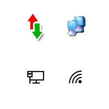 Old Windows Connection Icons In The Task Bar 